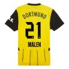 Conjunto (Camiseta+Pantalón Corto) Borussia Dortmund Malen 21 Primera Equipación 2024-25 - Niño